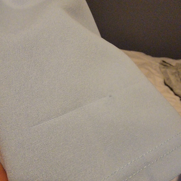 Shein Floral Applique Sheer Lantern Sleeve Dress Size Extra Large Light … - Picture 5 of 5